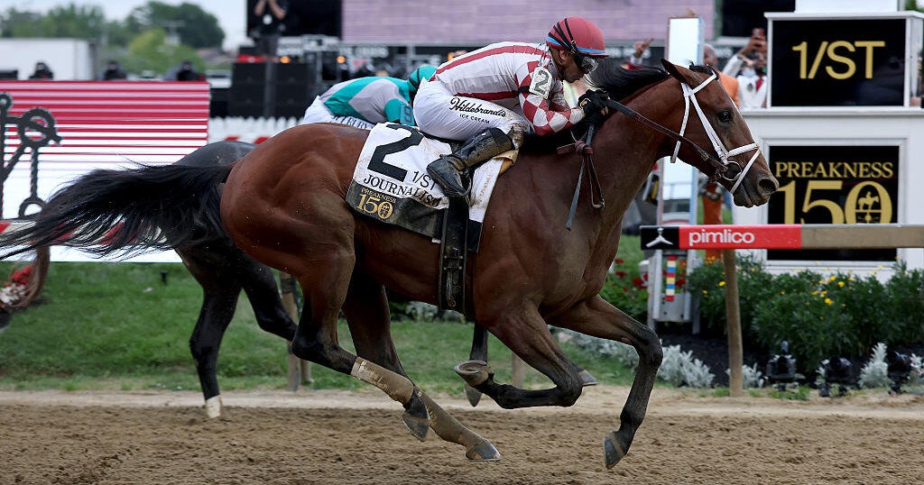 Journalism wins the 150th running of the Preakness Stakes