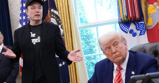Tesla stock price plunges as Trump suggests stripping Elon Musk's companies of federal contracts