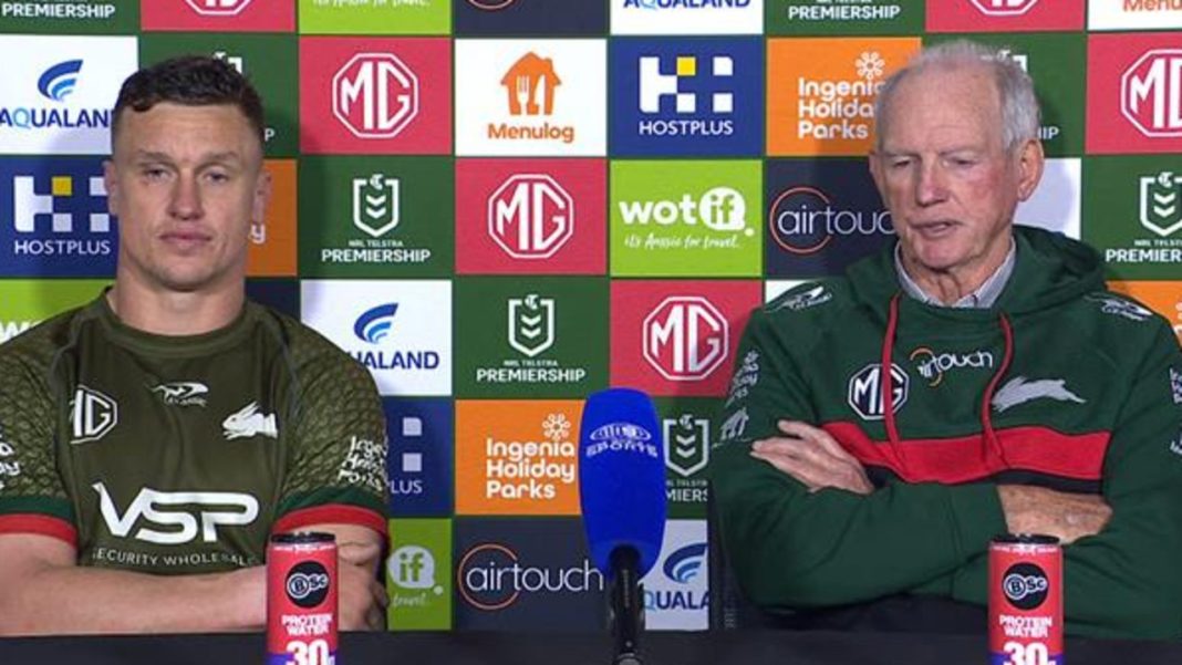 ‘Not game to ask’: Bennett sums up Souths’ injury woes after latest blow amid Latrell update