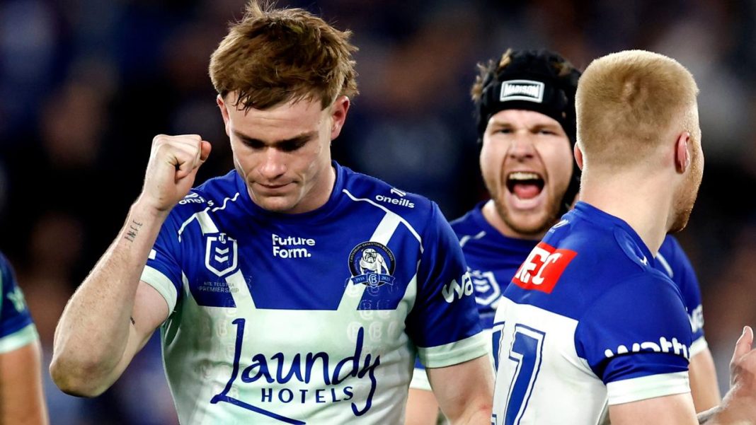 NRL 2025: Lachlan Galvin, Canterbury Bulldogs v Wests Tigers, Cameron Ciraldo speech about star, inside moment dressing room erupted, news, video